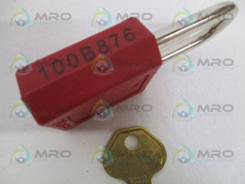 MASTER LOCK 410MKW7000REDLZ1 100B876 PADLOCK NSMP