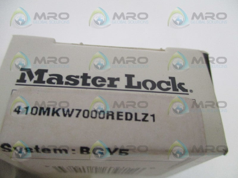 MASTER LOCK 410MKW7000REDLZ1 100B932 PADLOCK NSMP