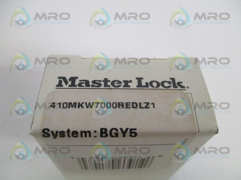 MASTER LOCK 410MKW7000REDLZ1 100B936 PADLOCK NSMP