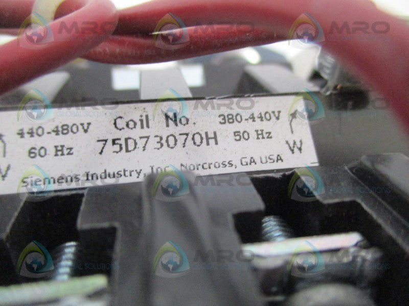 SIEMENS 14BU+32A/75D73070H/3UB8113-4BB2 STARTER(0.75-3.4A) (AS PICTURED)UNMP