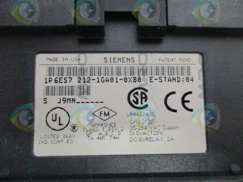 SIEMENS SIMATIC S7-200 6ES7212-1GA01-0XB0 CPU MODULE NSNP