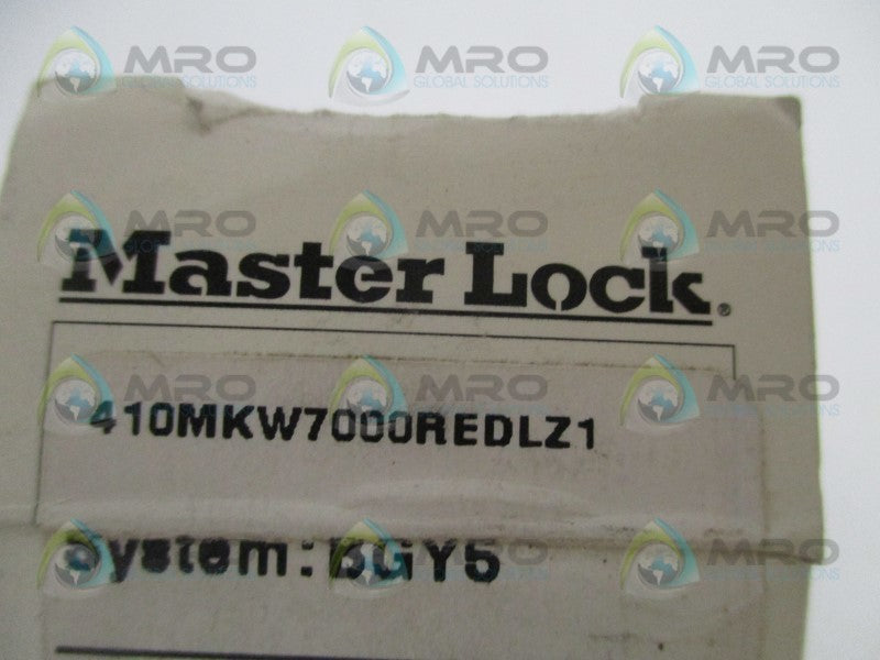 MASTER LOCK 410MKW7000REDLZ1 101B087 PADLOCK NSMP