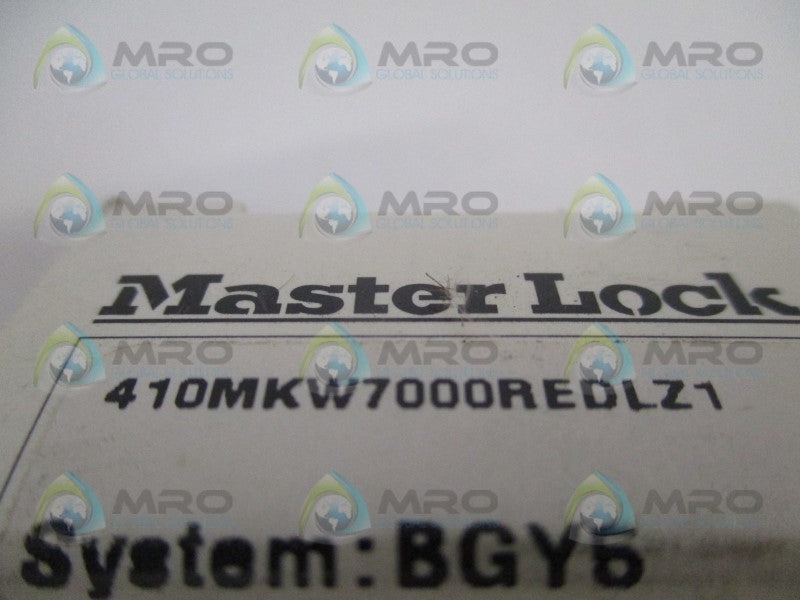 MASTER LOCK 410MKW7000REDLZ1 101B090 PADLOCK NSMP