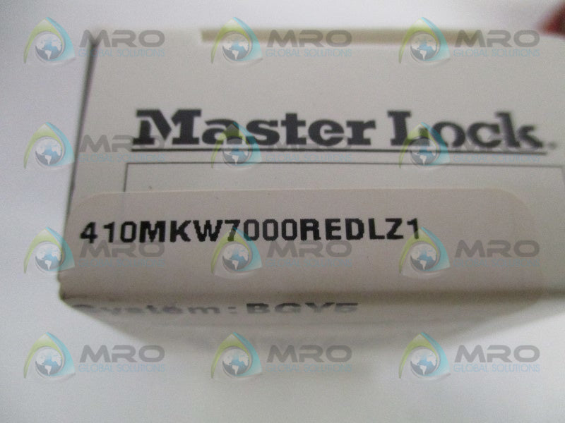 MASTER LOCK 410MKW7000REDLZ1 100B555 PADLOCK NSMP
