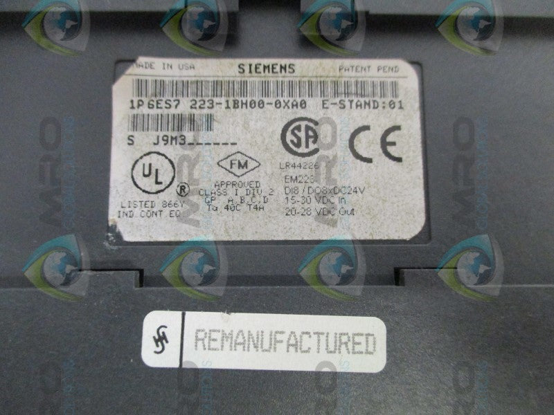 SIEMENS SIMATIC S7 6ES7223-1BH00-0XA0 MODULE (REMANUFACTURED) NSNP