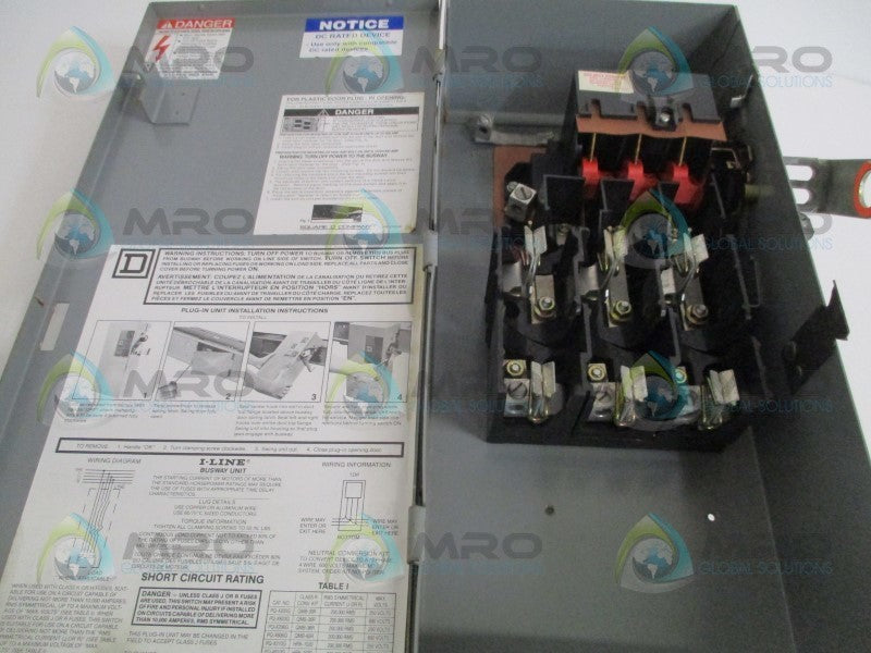 SQUARE D PQ4610GDC BUSWAY SWITCH UNMP