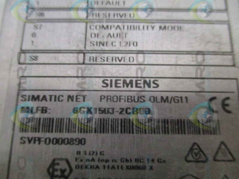 SIEMENS SIMATIC 6GK1503-ZCB00 PROFIBUS (AS PICTURED) UNMP