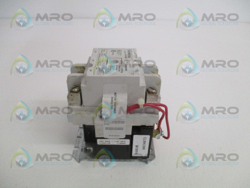 SIEMENS CLM0C03 AC LIGHTING CONTACTOR (AS PICTURED) UNMP