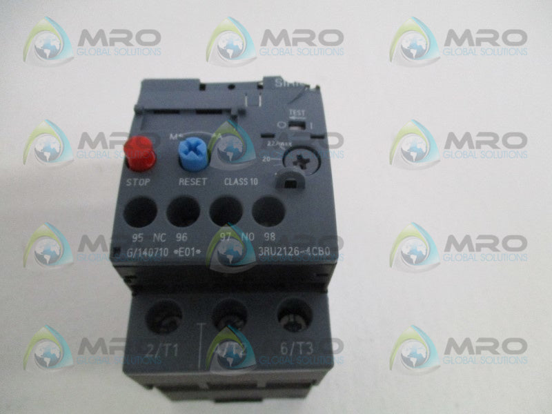 SIEMENS 3RU2126-4CB0 THERMAL OVERLOAD RELAY 17-22A (AS PICTURED) UNMP