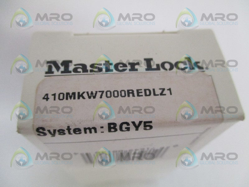 MASTER LOCK 410MKW7000REDLZ1 100B933 PADLOCK NSMP