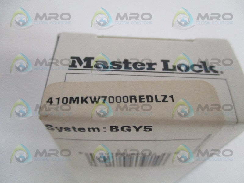 MASTER LOCK 410MKW7000REDLZ1 100B869 PADLOCK NSMP