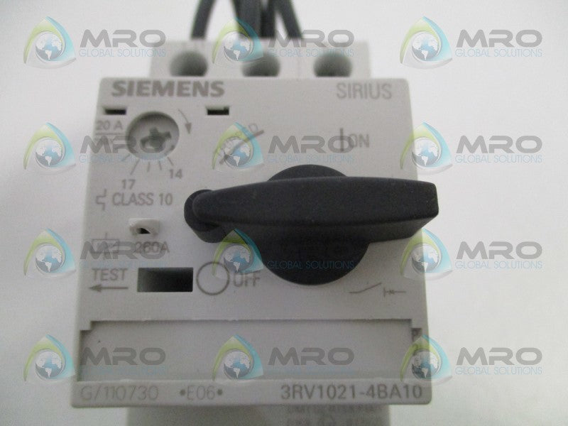 SIEMENS 3RA11204BD260BB4 COMBINATION STARTER (AS PICTURED) NSNP