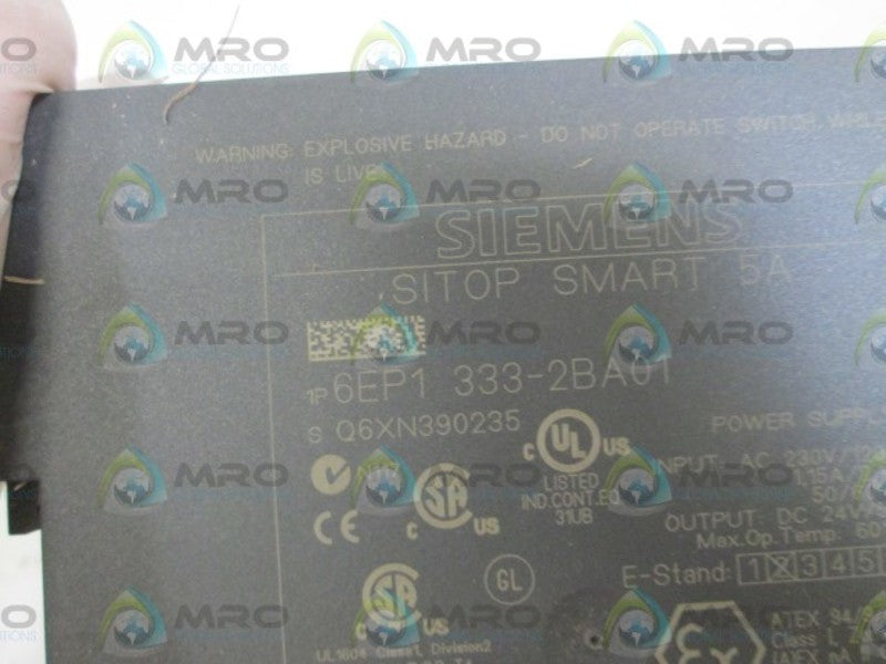 SIEMENS POWER SUPPLY 6EP1 333-2BA01 NSNP