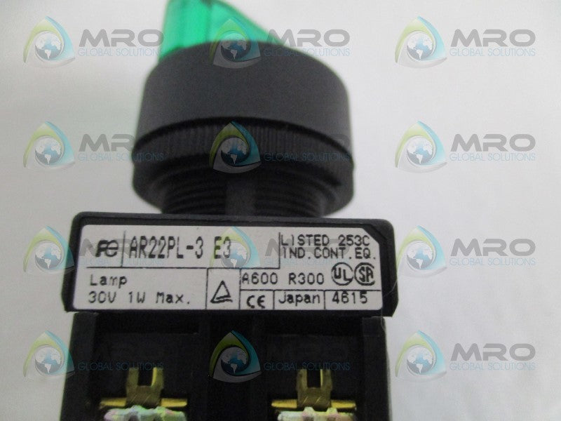 FUJI ELECTRIC AR22PL-311E3G GREEN SWITCH NSMP