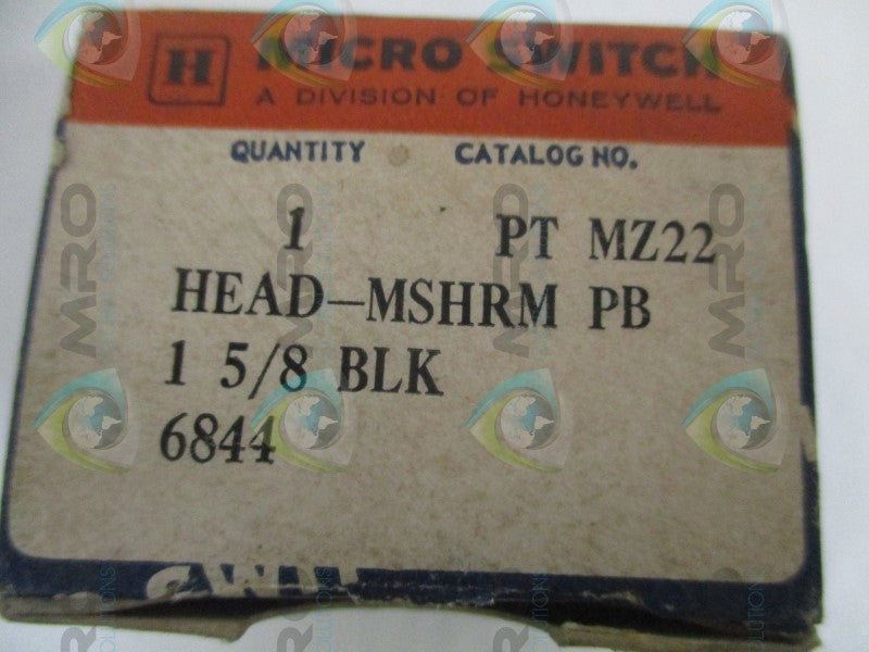 MICRO SWITCH PTMZ22 MUSHROOM PUSHBUTTON HEAD NSMP