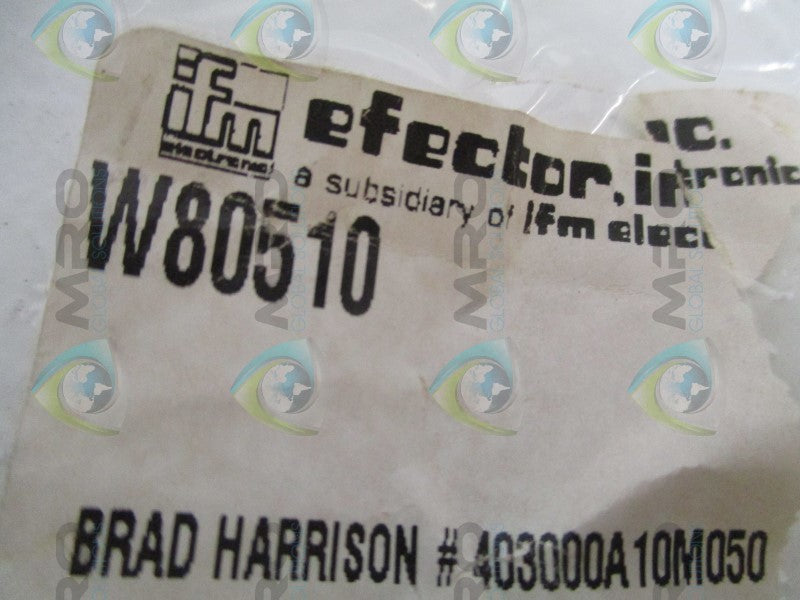 IFM EFECTOR W80510 CONNECTOR NSNP