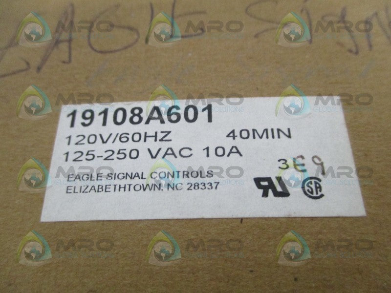 EAGLE SIGNAL 19108A601 TIMER 40MIN  NSMP