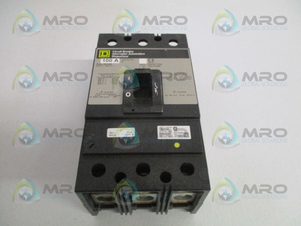 SQUARE D KAL36100 CIRCUIT BREAKER 100A (GRAY) NSMP