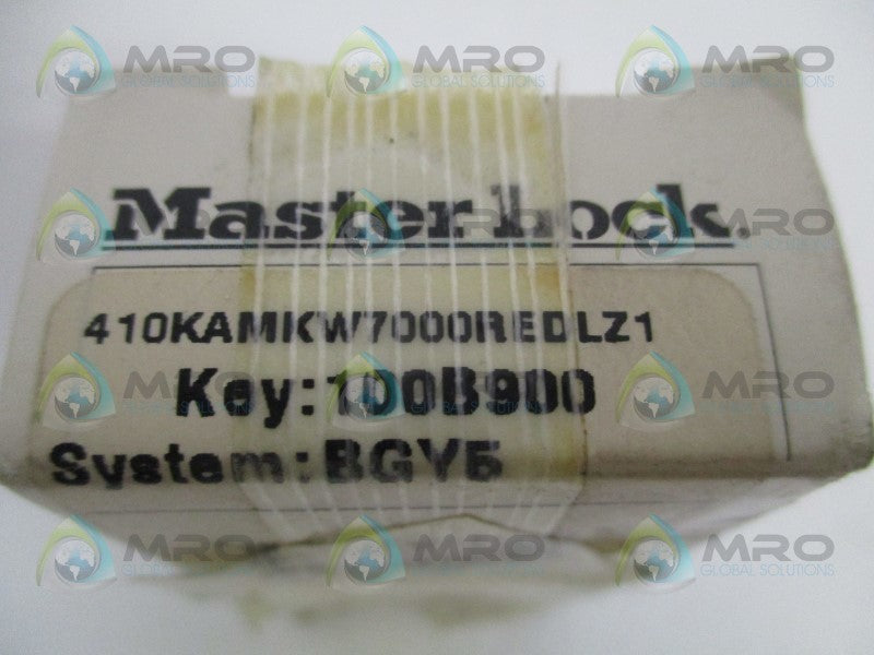 MASTER LOCK 410KAMKW7000REDLZ1 100B900 PADLOCK NSMP