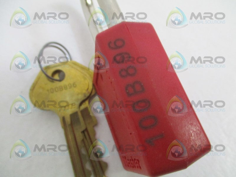 MASTER LOCK 410KAMKW7000REDLZ1 100B896 PADLOCK NSMP