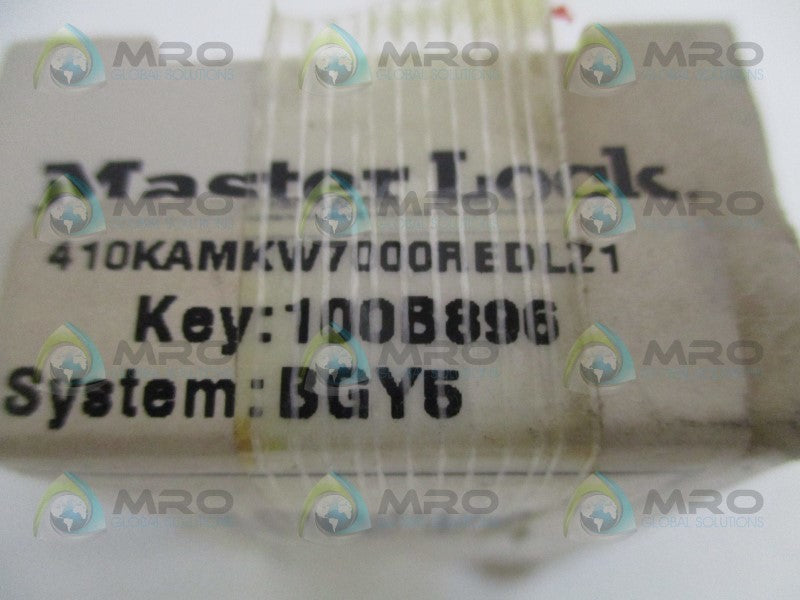 MASTER LOCK 410KAMKW7000REDLZ1 100B896 PADLOCK NSMP