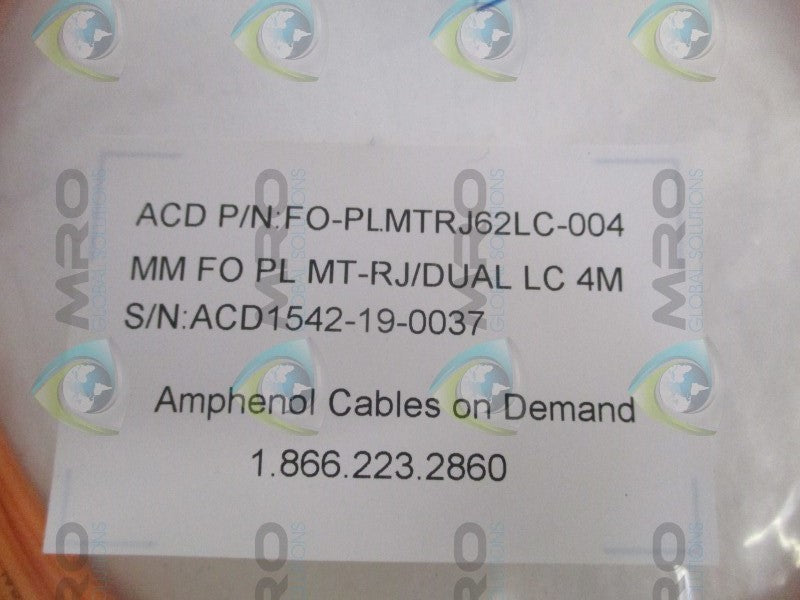 AMPHENOL FO-PLMTRJ62LC-004 FIBER OPTIC CABLE  NSMP