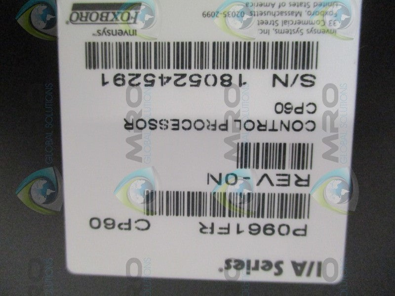 FOXBORO P0961FR CP60  NSMP