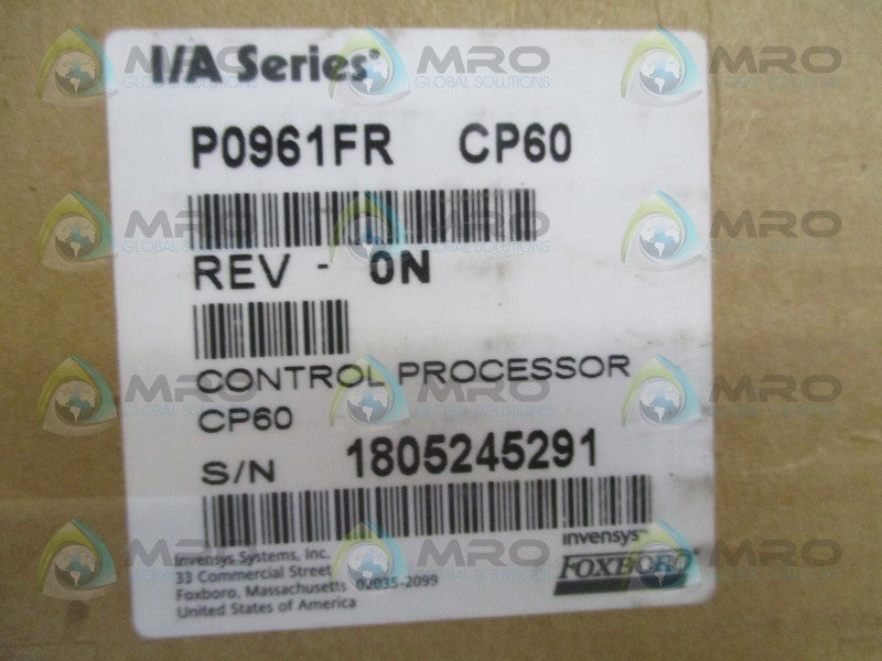 FOXBORO P0961FR CP60  NSMP