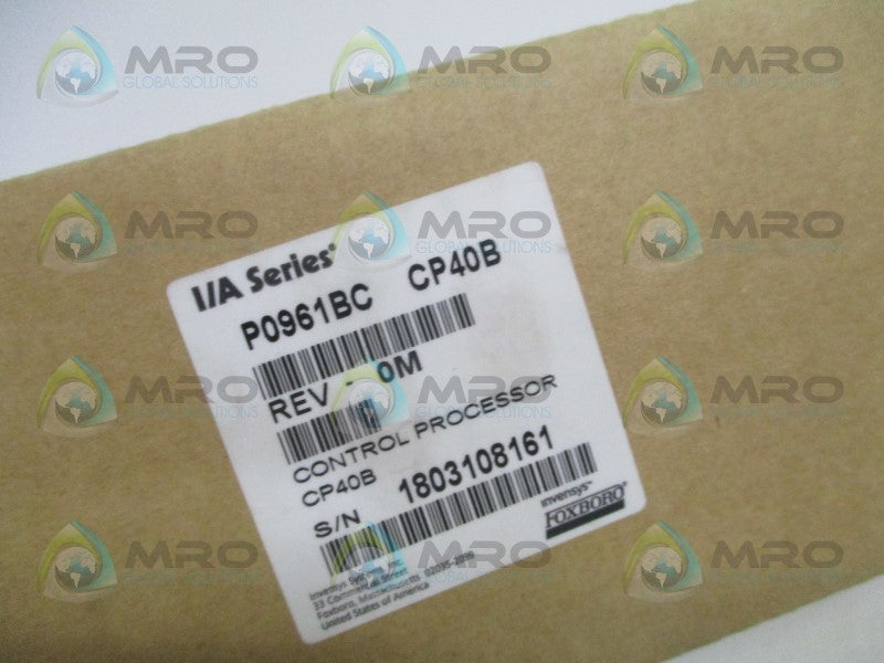FOXBORO P0961BC CP40B CONTROL PROCESSOR NSMP