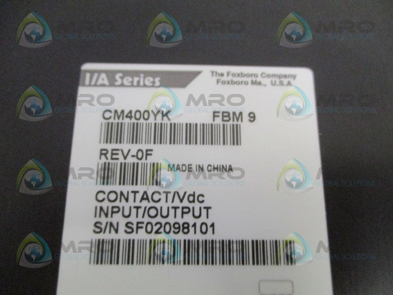 FOXBORO CM400YK FBM9 CONTACT VDC I/O MODULE NSMP