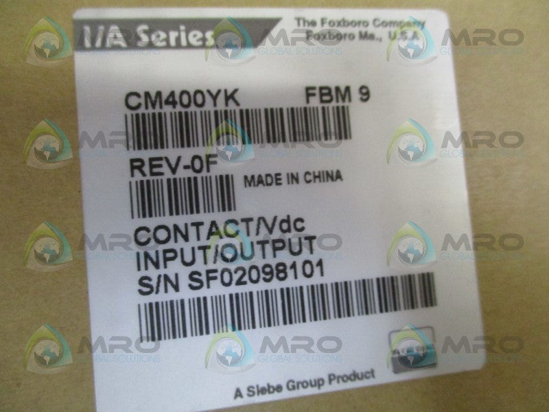 FOXBORO CM400YK FBM9 CONTACT VDC I/O MODULE NSMP