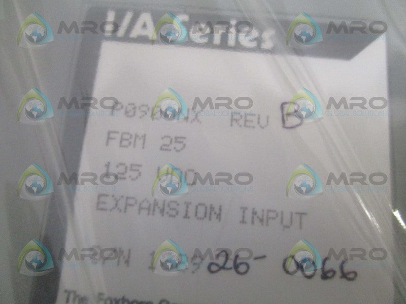 FOXBORO P0900NX FBM25 EXPANSION INPUT MODULE NSMP