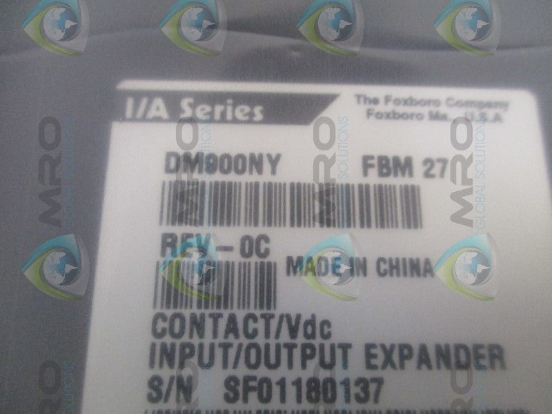 FOXBORO DM900NY FBM27 CONTACT VDC I/O EXPANDER MODULE NSMP