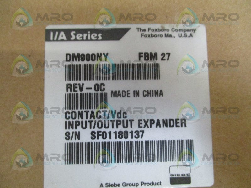 FOXBORO DM900NY FBM27 CONTACT VDC I/O EXPANDER MODULE NSMP