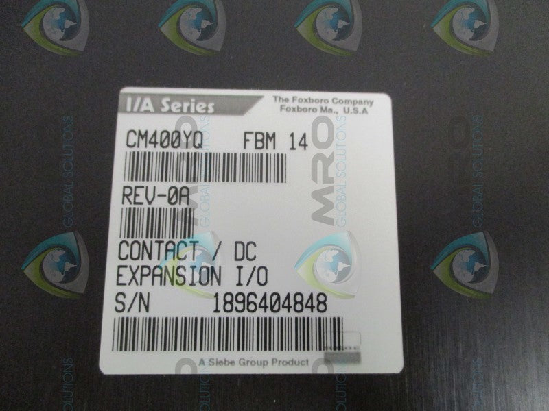 FOXBORO CM400YQ FBM14 CONTACT DC EXPANSION MODULE UNMP