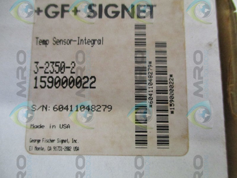 GEORGE FISCHER 3-2350-2 159000022 TEMPERATURE SENSOR-INTEGRAL NSMP