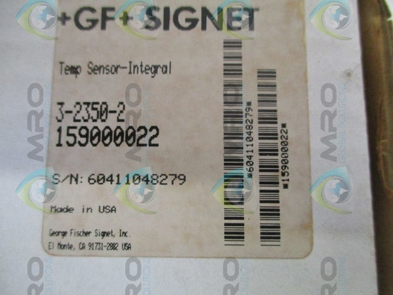 GEORGE FISCHER 3-2350-2 159000022 TEMPERATURE SENSOR-INTEGRAL NSMP