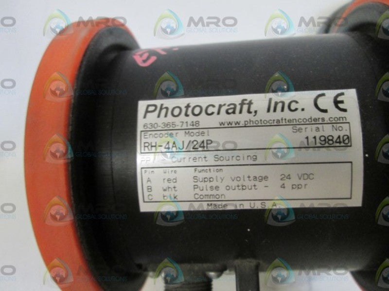 PHOTOCRAFT INCREMENTAL SHAFT ENCODERS RH-4AJ/EP MW1-Y1-10 (AS PIC) NSMP
