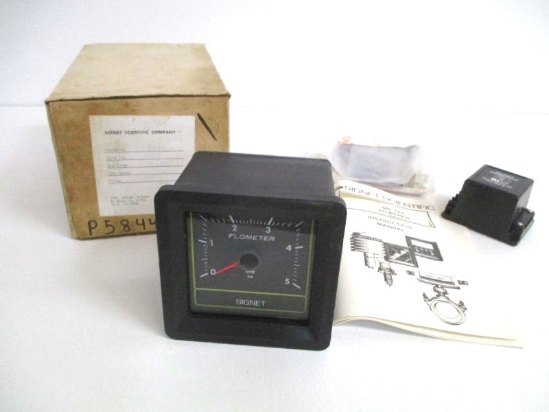 SIGNET SCIENTIFIC P58440 FLOW INDICATOR METER  0-50 GPM NSMP