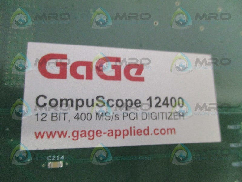 GAGE CS12400 PCI DIGITIZER CARD  NSNP