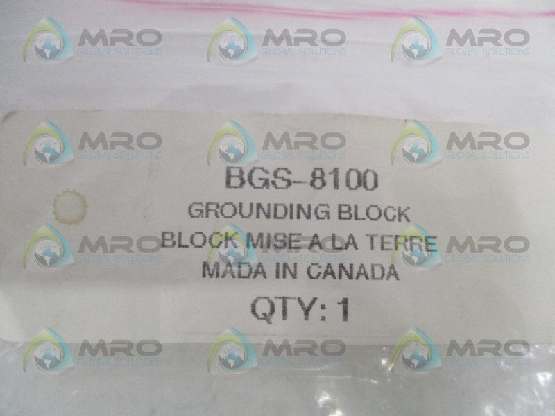 BYSTAT INTERNATIONAL BGS-8100 GROUDING BLOCK  NSNP FACTORY BAG