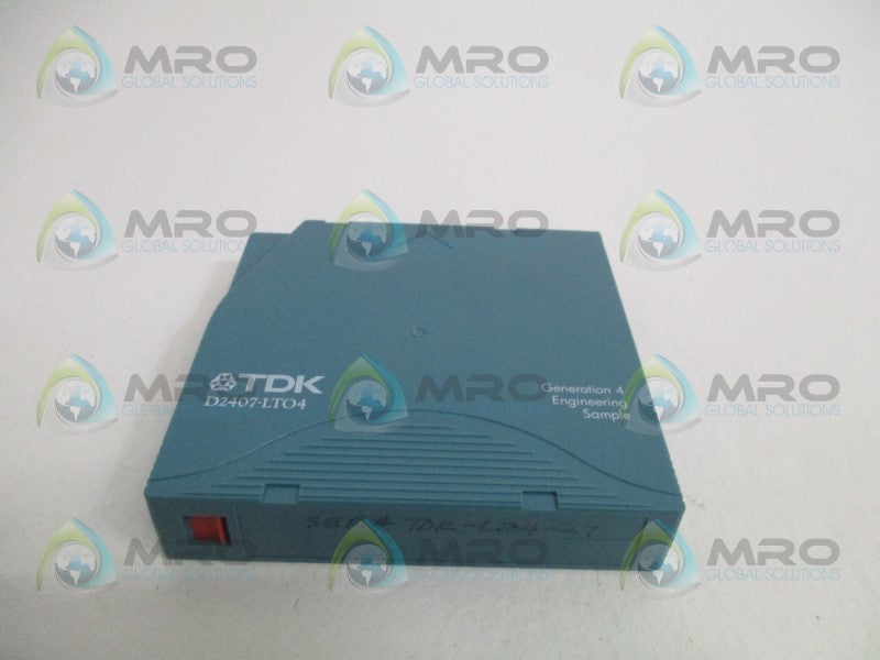 TDK D2407-LTO4 GENERATION 4 SAMPLE CARTRIDGE  NSMP
