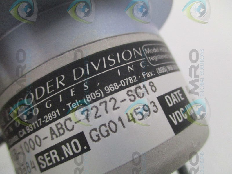 BEI E25BB-6R-SB-1000-ABC-7272-SC18 924-01029-1384 ENCODER  NSNP