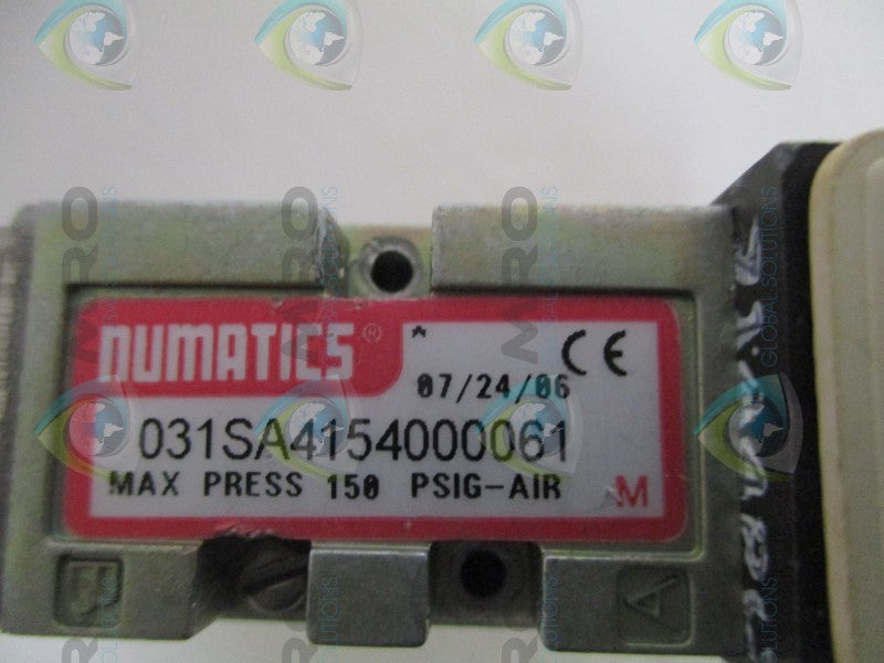 NUMATICS 031SA4154000061 SOLENOID VALVE (UNMP)