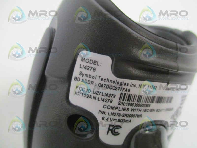 SYMBOL LI4278 WIRELESS BARCODER SCANNER  NSNP