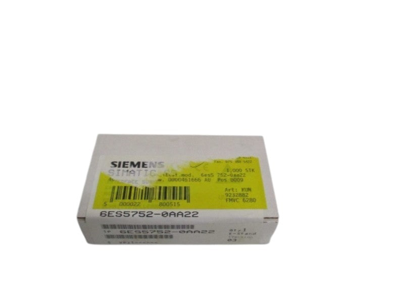 SIEMENS SIMATIC S5 6ES5752-0AA22 INTERFACE SUBMODULE  NSFS