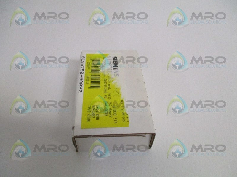 SIEMENS SIMATIC S5 6ES5752-0AA22 INTERFACE SUBMODULE  NSFS