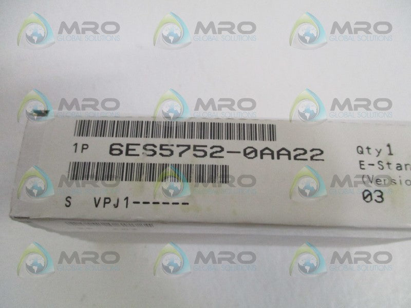 SIEMENS SIMATIC S5 6ES5752-0AA22 INTERFACE SUBMODULE  NSFS