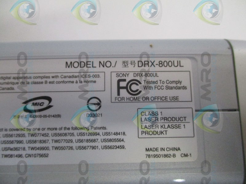 SONY DRX-800UL DUAL RW DRIVE DOUBLE LAYER (AS PICTURED)  NSNP