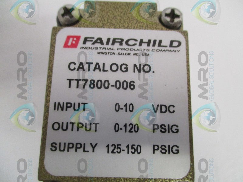 FAIRCHILD TT7800-006 TRANSDUCER (AS PICTURED)  UNMP
